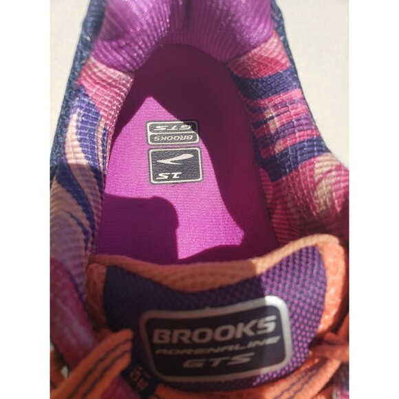 Brooks Adrenaline GTS 15 Running Shoes Purple Orange Blue Womens Sz 11 Athletic - Picture 12 of 12